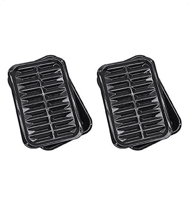 Range Kleen BP106X 2PC Porcelain Broil And Bake Pan
